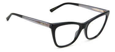 Designer Women Jimmy Choo Eyeglasses: JC361 - Black(2)- SpecSMART Eye Clinic (Diagonal View)